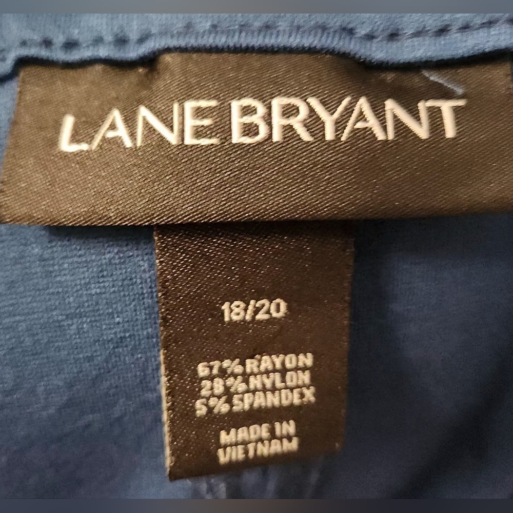 Lane Bryant Blue Stretch Ponte Knit Circle Skirt Size 18/20 - Picture 3 of 4
